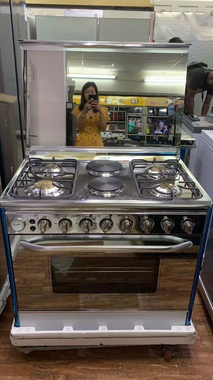 GAS AND ELECTRIC STOVE