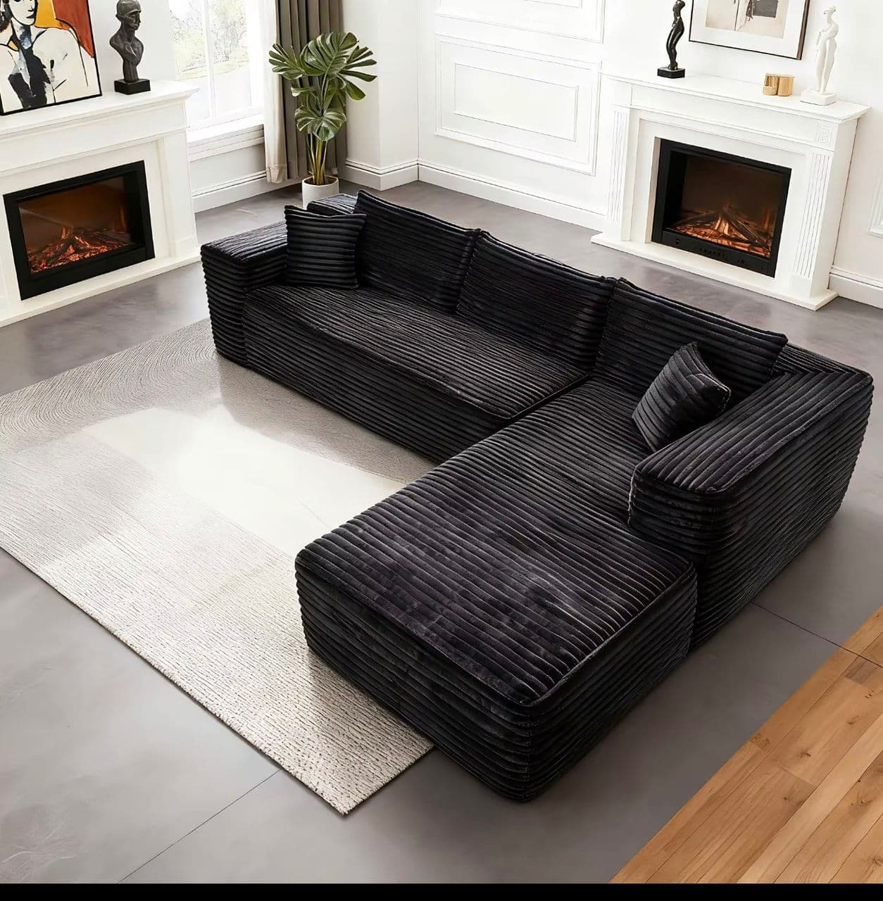 COMPRESSED L-SHAPE SOFA