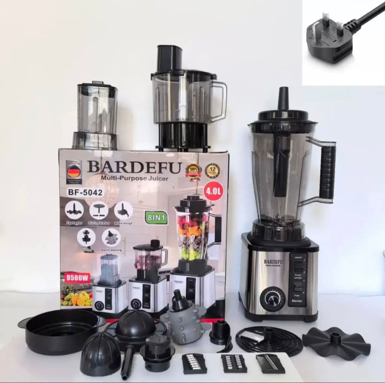 8IN1 BARDEFU MULITI PURPOSE BLENDER WITH JUICER